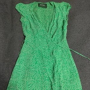 Reformation mini wrap dress